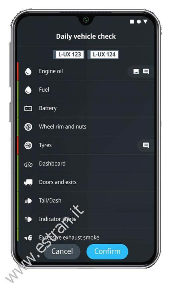 Vehicle Check - Lista dei controlli